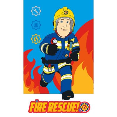 Feuerwehrmann Sam Rescue , , Badehandtuch Gesichtstuch für Kinder aus Baumwolle