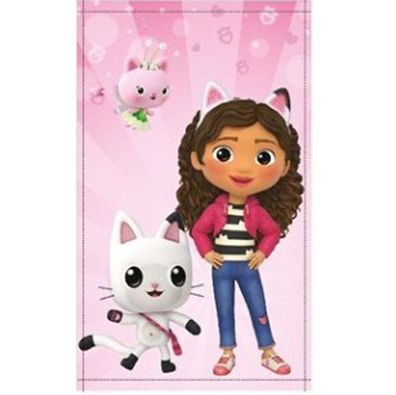 Gabby's Dollhouse Cat World Gesichtstuch für Kinder aus Baumwolle - 30 x 50 cm