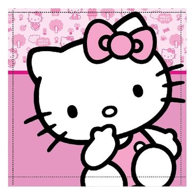 Hello Kitty Cutie , , Tuch Gesichtstuch für Kinder aus Baumwolle - 30 x 30 cm