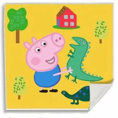 Peppa Wutz Dino Magisches , Gesichtshandtuch Gesichtstuch für Kinder aus