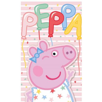 Peppa Wutz Party Gesichtstuch für Kinder aus Baumwolle - 30 x 50 cm