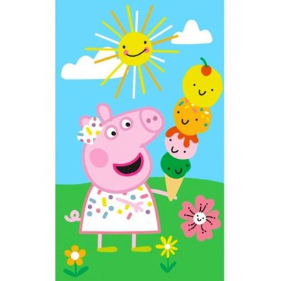 Peppa Wutz Summer Time Gesichtstuch für Kinder aus Baumwolle - 30 x 50 cm