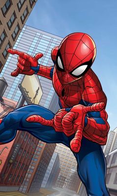 Spiderman City Glider Gesichtstuch für Kinder aus Baumwolle - 30 x 50 cm
