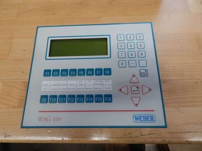 Weber WSG100 Operator Panel Controller WSG 100