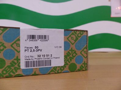 50x Phoenix Contact 3210512 PT 2,5-3PV Mehrstockklemme