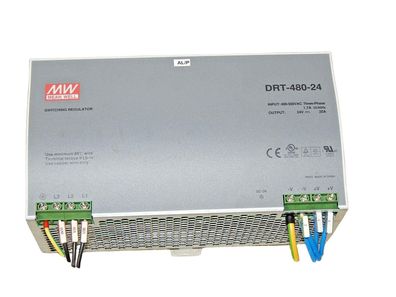 MW Mean Well Hutschienennetzteil DRT-480-24 Used
