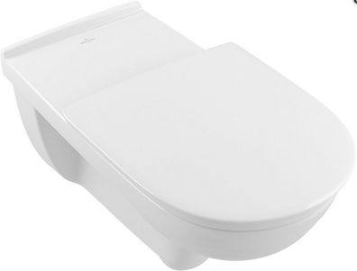 V+B WC suspendu à chasse profonde Vita O. NOVO sans rebord alimentation rallongée 360