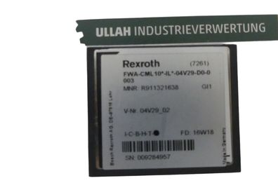 Rexroth FWA-CML10 * -IL*-04V29-D0-0 MNR: R911321638