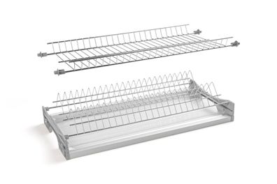 Abtropffläche GTV BASIC 1, zweistöckig, Schrank 400, für Platten 16 - 18 mm, chrom