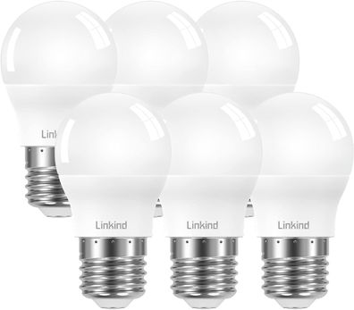 LED-Leuchtmittel Linkind P45 Golf E27 7,5 W, 60 W ersetzt, 806 lm, 2700 K