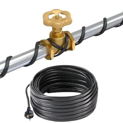 H&G Lifestyles 26 W/m Heizkabel 5 m selbstregelnd für Dachrinnen & Rohre, 230V