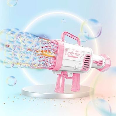 Sarah Bubble Gun Boom (Rakete) Launcher, Seifenblasenmaschine für Kinder, Pistole mit