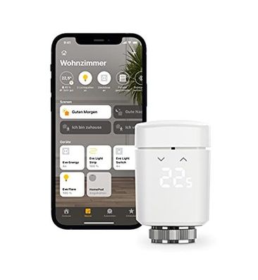 Eve Thermo – smartes Heizkörperthermostat, Made in Germany, Heizkosten sparen, Heizun
