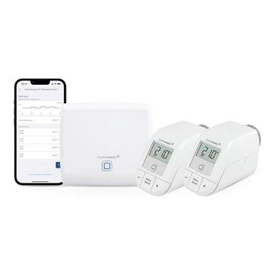 Homematic IP Smart Home Starter Kit Heizung, digitale Steuerung, kompatibel mit Alexa