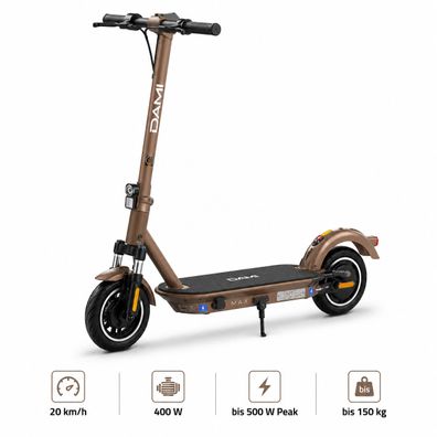 Elektroroller mit Straßenzulassung (ABE), faltbarer E-Scooter für Erwachsene – mit