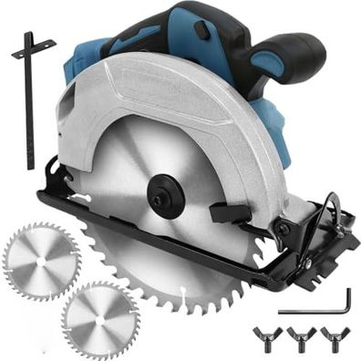 Akku-Handkreissäge kompatibel mit Makita 18V Akkus, bürstenlos, 185 mm Sägeblatt