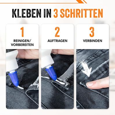 ARKA Kraftprotz Textilkleber 106 g - Stoffkleber Kleidung Textilien Stoff Kleber
