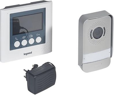 Legrand Video Türsprechanlage Set mit 4,3 Zoll Bildschirm, Gegensprechanlage