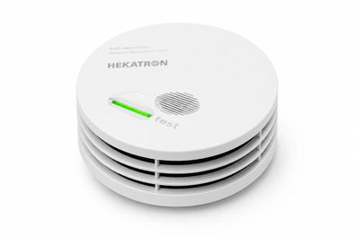 Hekatron Genius Plus Edition 2021 - Rauchmelder mit Batterien und Aufklebern