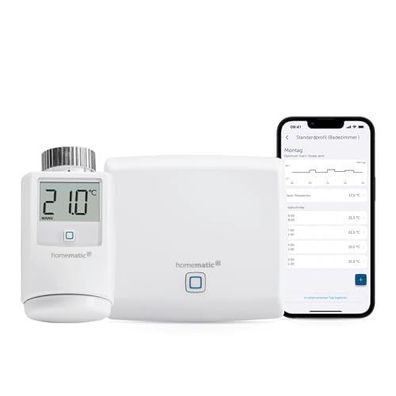 Homematic IP Starter Set Mini Heizung – Smart Home, Digitalsteuerung, Alexa & Google