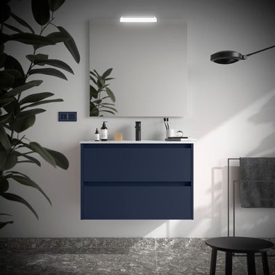 BALTIC Komplett-Set 800 2 Schubladen Blue Satin