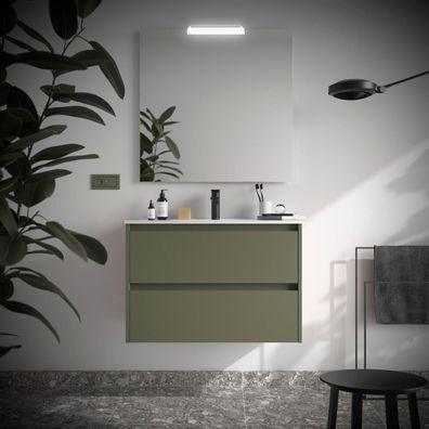 BALTIC Komplett-Set 800 2 Schubladen Green Satin