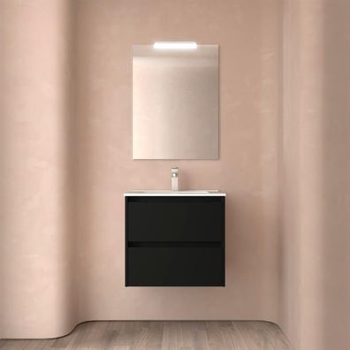 BALTIC Komplett-Set 600 2 Schubladen Black Satin