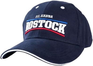 Hansa Rostock FC Basecap Est. 1995 navy Cap Baseballcap Kappe Kogge 4262483957301