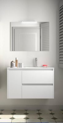 BALTIC Komplett-Set 850 2 Schubladen - Tür links White Gloss