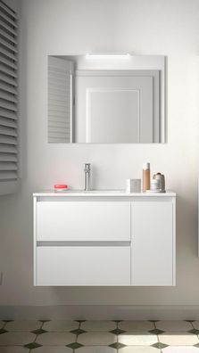 BALTIC Komplett-Set 850 2 Schubladen - Tür rechts White Gloss