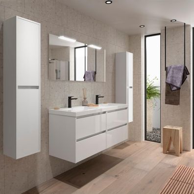 BALTIC Komplett-Set 1400 4 Schubladen White Gloss