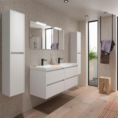 BALTIC Komplett-Set 1400 4 Schubladen White Satin