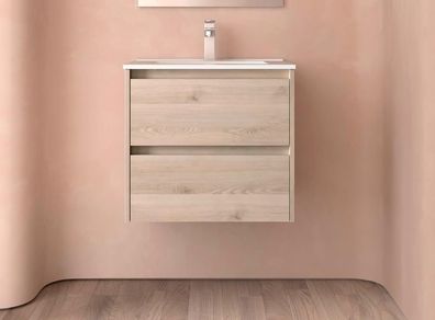 BALTIC Unterschrank 600 2 Schubladen + Waschbecken Nature