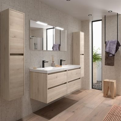 BALTIC Unterschrank 1400 4 Schubladen + Waschbecken Nature