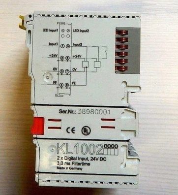 Beckhoff - 2-Kanal-Digital-Eingangsklemmen 24 V DC - KL1002