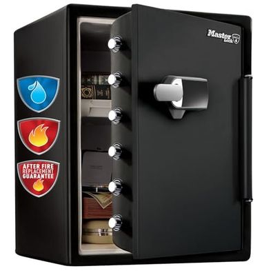 Master Lock LFW205TWC XXL Digitaler Zahlentresor mit Feuer-, Explosions- und Wassersc