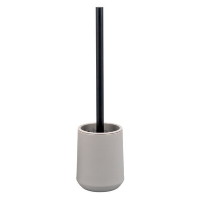 B-Ware eluno WC-Garnitur TESERO, WC-Bürste inkl. 2x schwarze Ersatzbürstenköpfe, aus