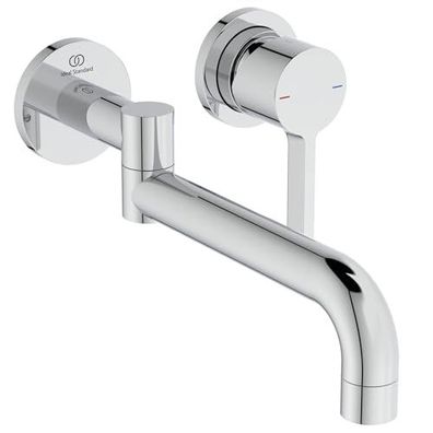 Ideal Standard Gusto Wand-Küchenarmatur, 120° Drehbar, Chrom