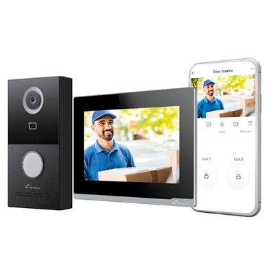 NIVIAN Smart Video-Türsprechanlage WiFi 7 Touch, Full HD
