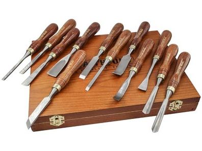 Faithfull Holzschnitzmesser-Set 12 Stück im Präsentationsetui