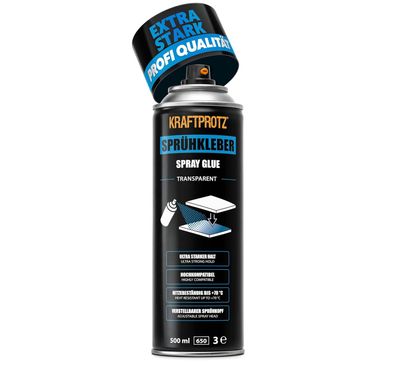 Arka Kraftprotz Sprühkleber 500 ml - Kraftsprühkleber Spray Kleber Schaumstoffkleber
