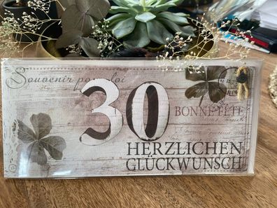 Nostalgie - Glückwunschkarte 30. Geburtstag