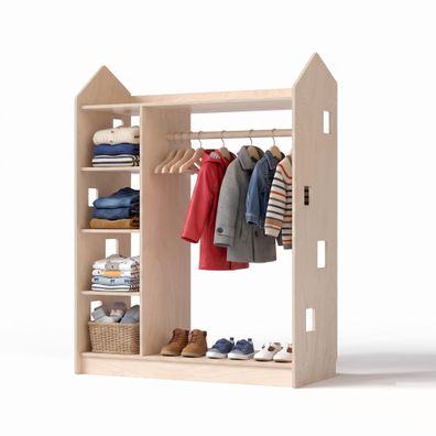 BusyKids Kinderkleiderschrank in Hausform