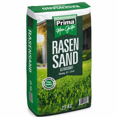 Prima Rasensand getr. 0,3-1,6mm 25 kg Papiersack - für perfekte Rasenpf