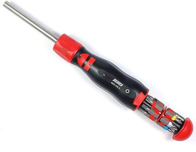 Würth 06136104 Ratschen-Magazin-Schraubendreher mit praktischem Bit Magazin Bit