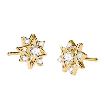 Thomas Sabo Schmuck Damen-Ohrstecker Stern Goldfarben mit Zirkonia H2380-M01-14