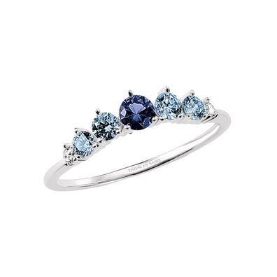 Thomas Sabo Schmuck Damenring Silber mit blauen Steinen TR2551-166-1