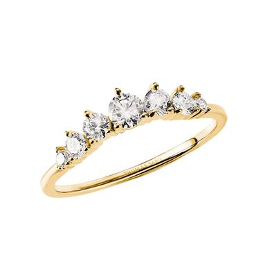 Thomas Sabo Schmuck Damen-Ring Goldfarben mit Zirkonia TR2551-M01-14