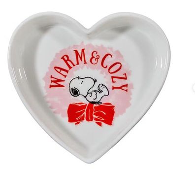 Peanuts Snoopy Keramik Schmuckschale Warm and Cozy 10x10 cm