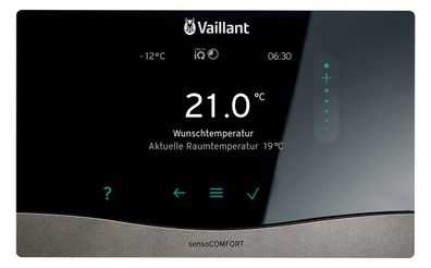 Régulateur de chauffage Vaillant sensoCOMFORT VRC 720/3, interface eBUS